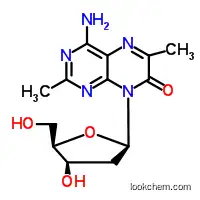 Molecular Structure of 195442-56-9 (4-Amino-2,6-dimethyl-8-(2’-deoxy-β-D-ribofuranosyl)-7(8H)-pteridone)